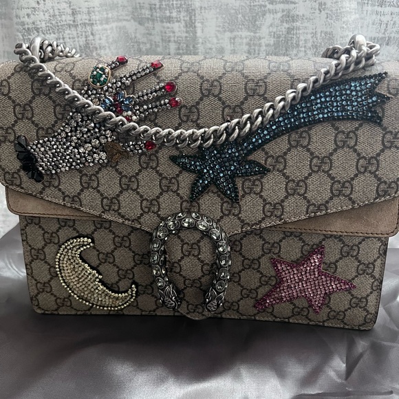 GUCCI LIMITED EDITION SUPREME MONOGRAM SHOOTING STAR MEDIUM DIONYSUS BAG - Picture 8 of 11